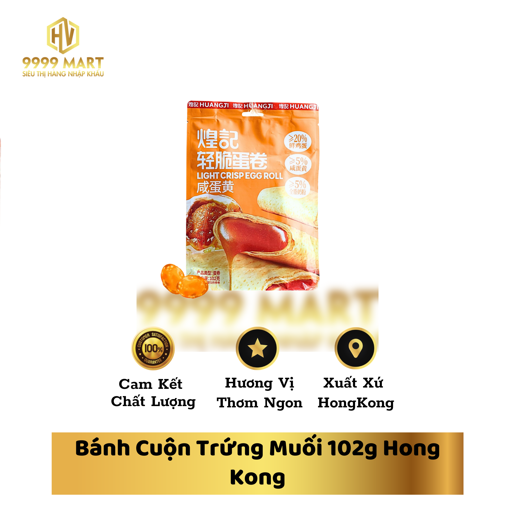 Bánh Cuộn Trứng Muối 102g Hong Kong