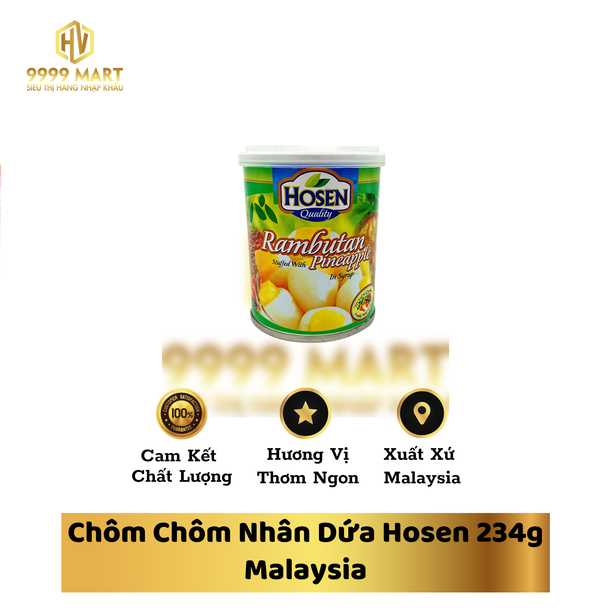 Chôm Chôm Nhân Dứa Hosen 234g Malaysia