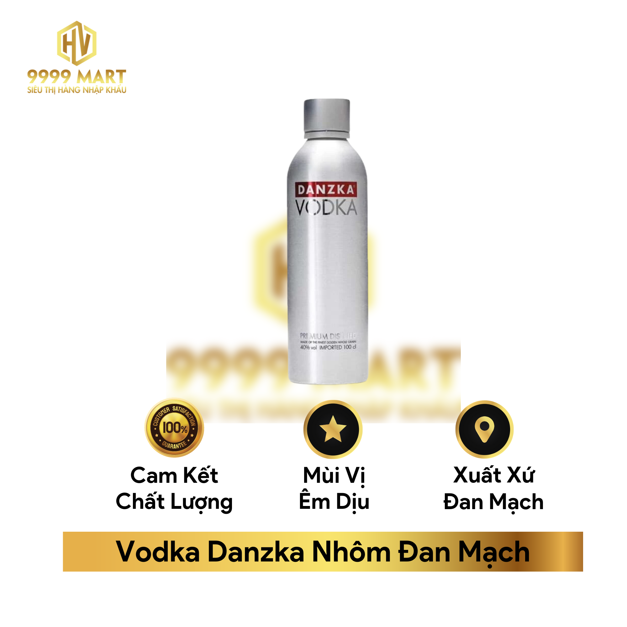 Vodka Danzka Nhôm Đan Mạch