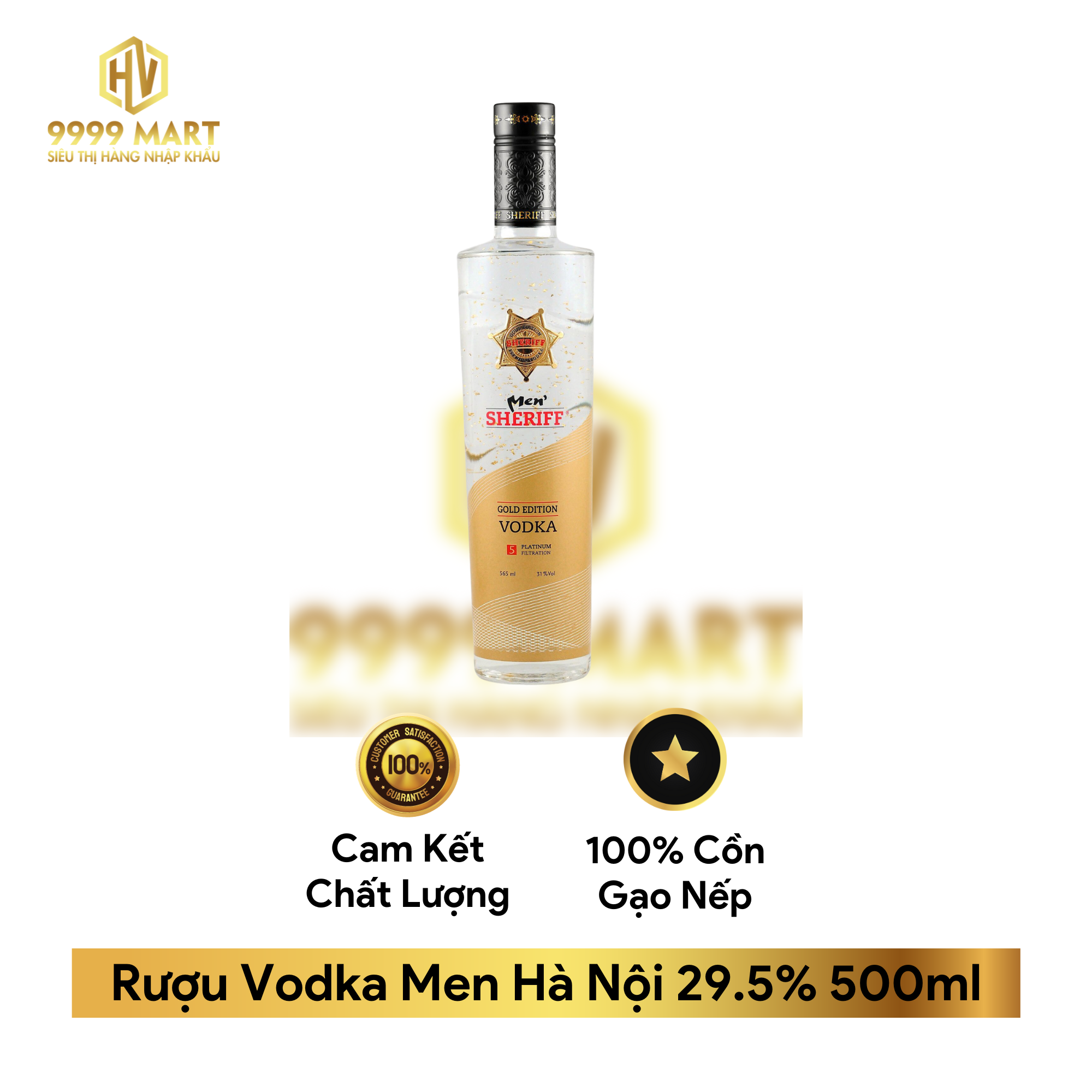 Rượu Vodka Men Hà Nội 29.5% 500ml