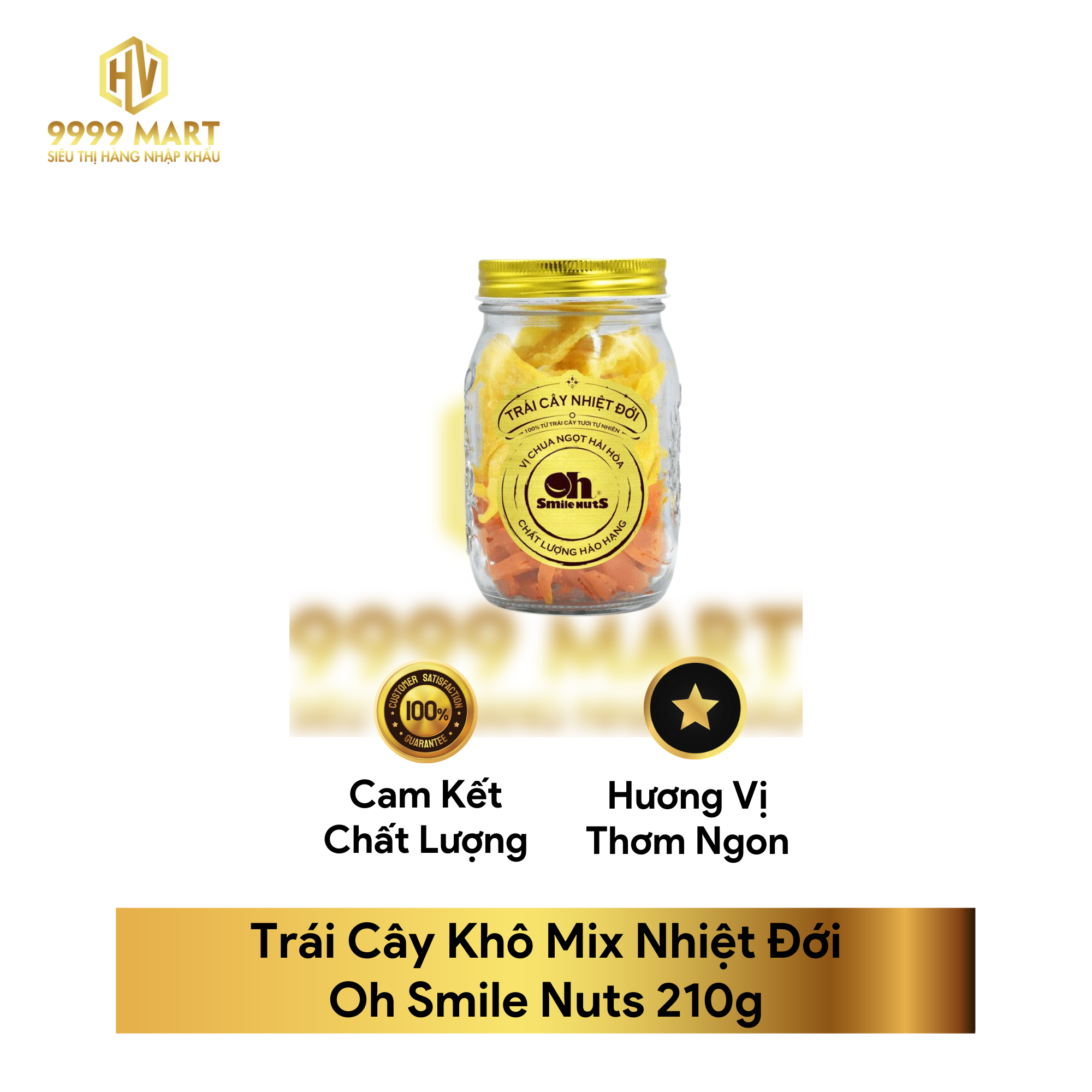 Trái Cây Khô Mix Nhiệt Đới Oh Smile Nuts 210g
