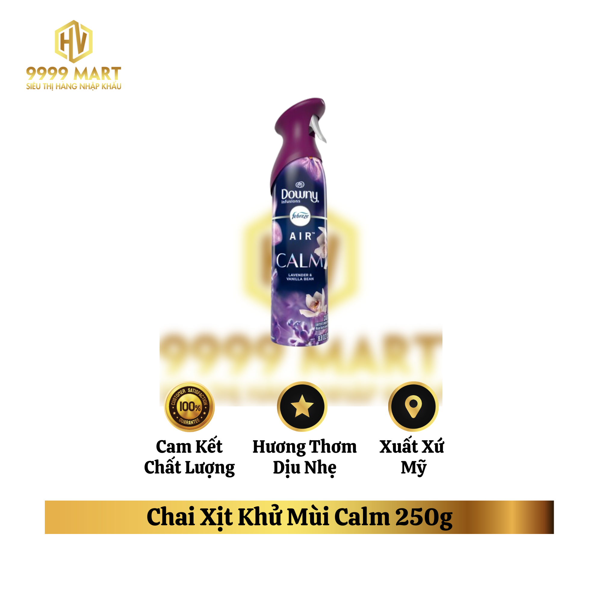 Chai Xịt Khử Mùi Calm 250g