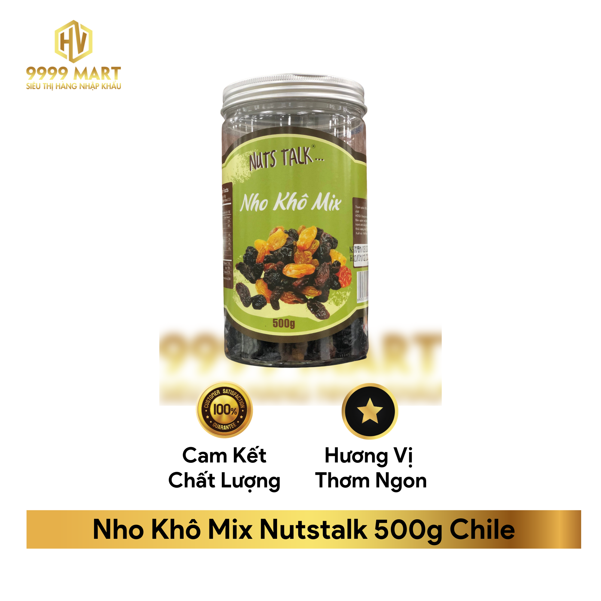 Nho Khô Mix Nutstalk 500g Chile