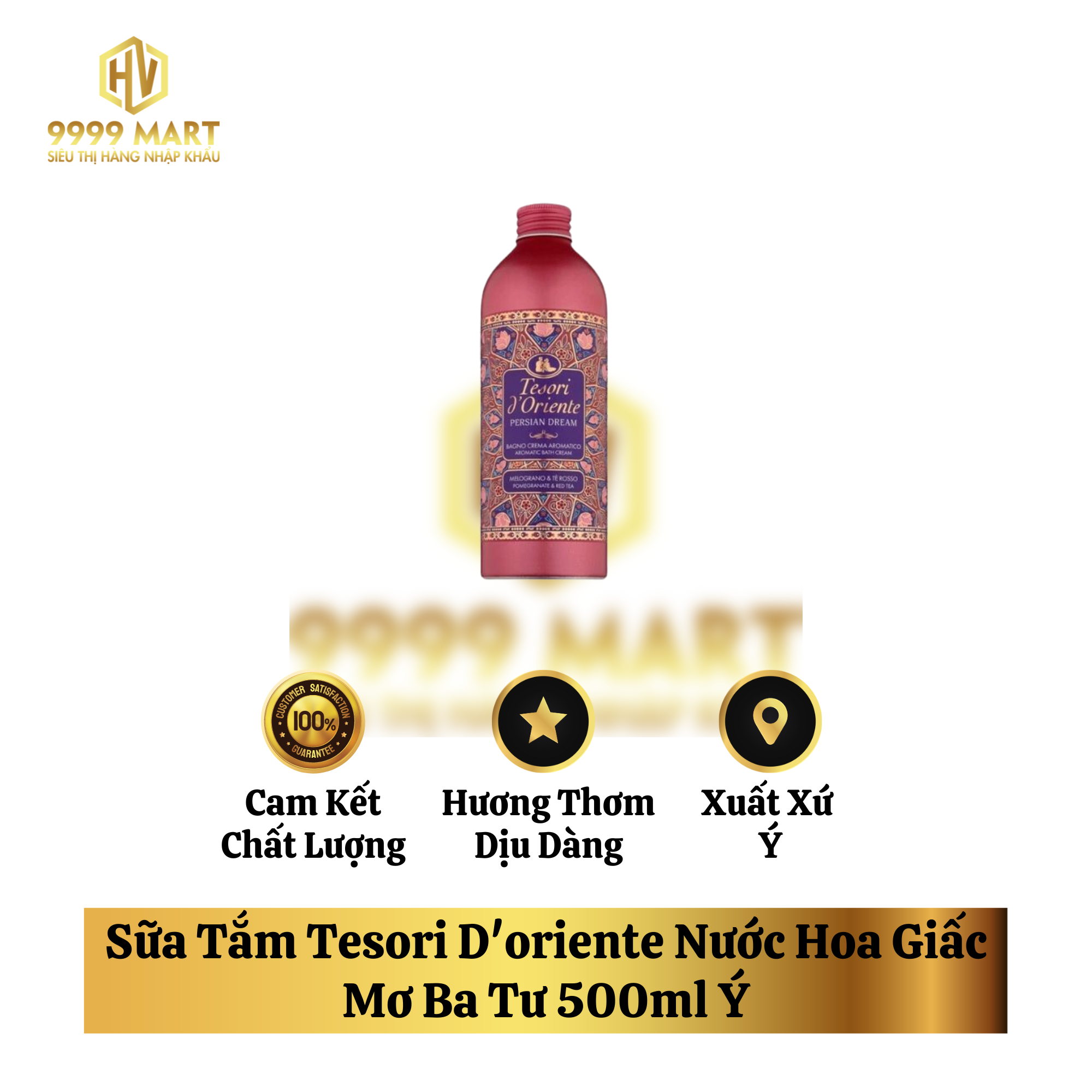 Sữa Tắm Tesori D'oriente Nước Hoa Giấc Mơ Ba Tư 500ml Ý