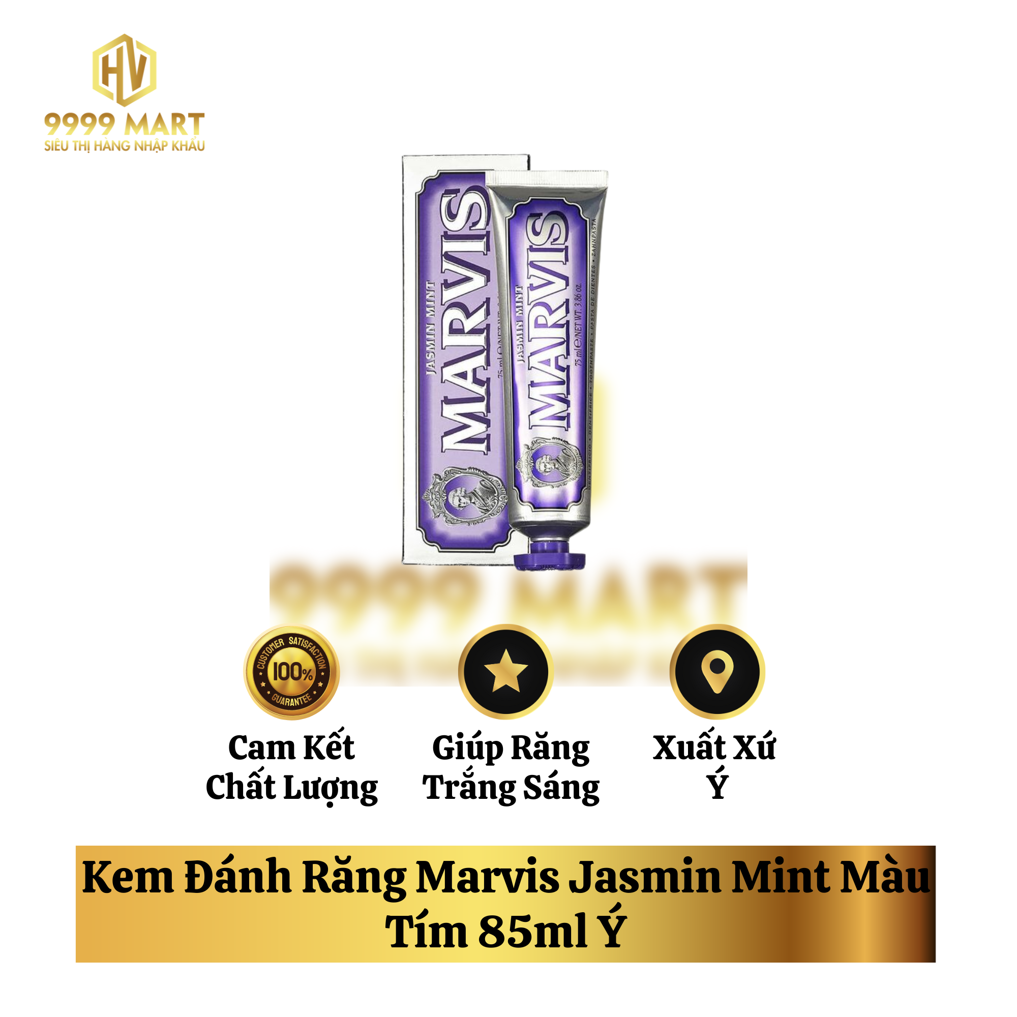 Kem Đánh Răng Marvis Jasmin Mint Màu Tím 85ml Ý