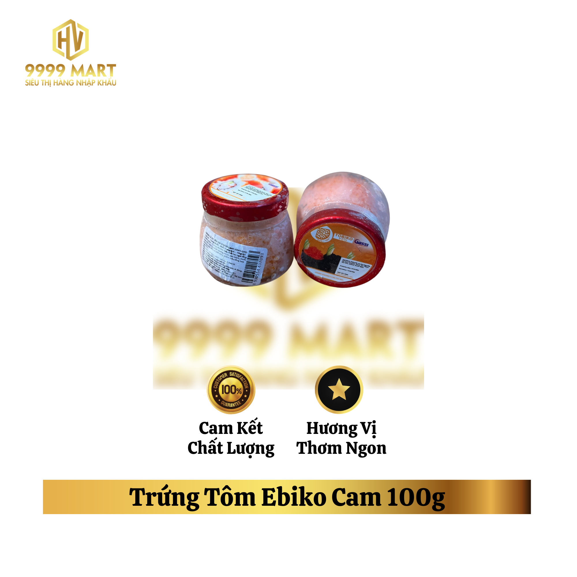 Trứng Tôm Ebiko Cam 100g