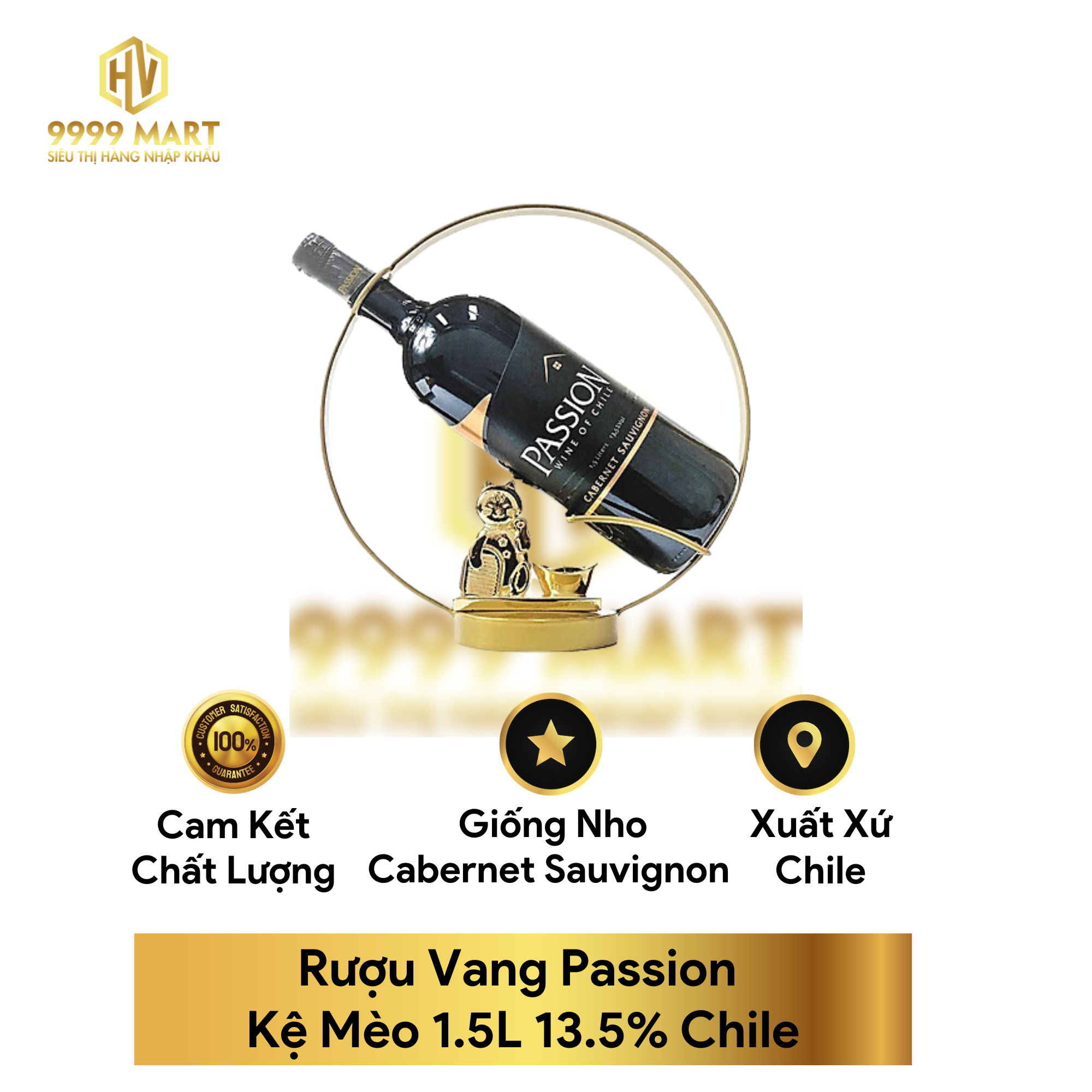 Rượu Vang Passion Kệ Mèo 1.5L 13.5% Chile