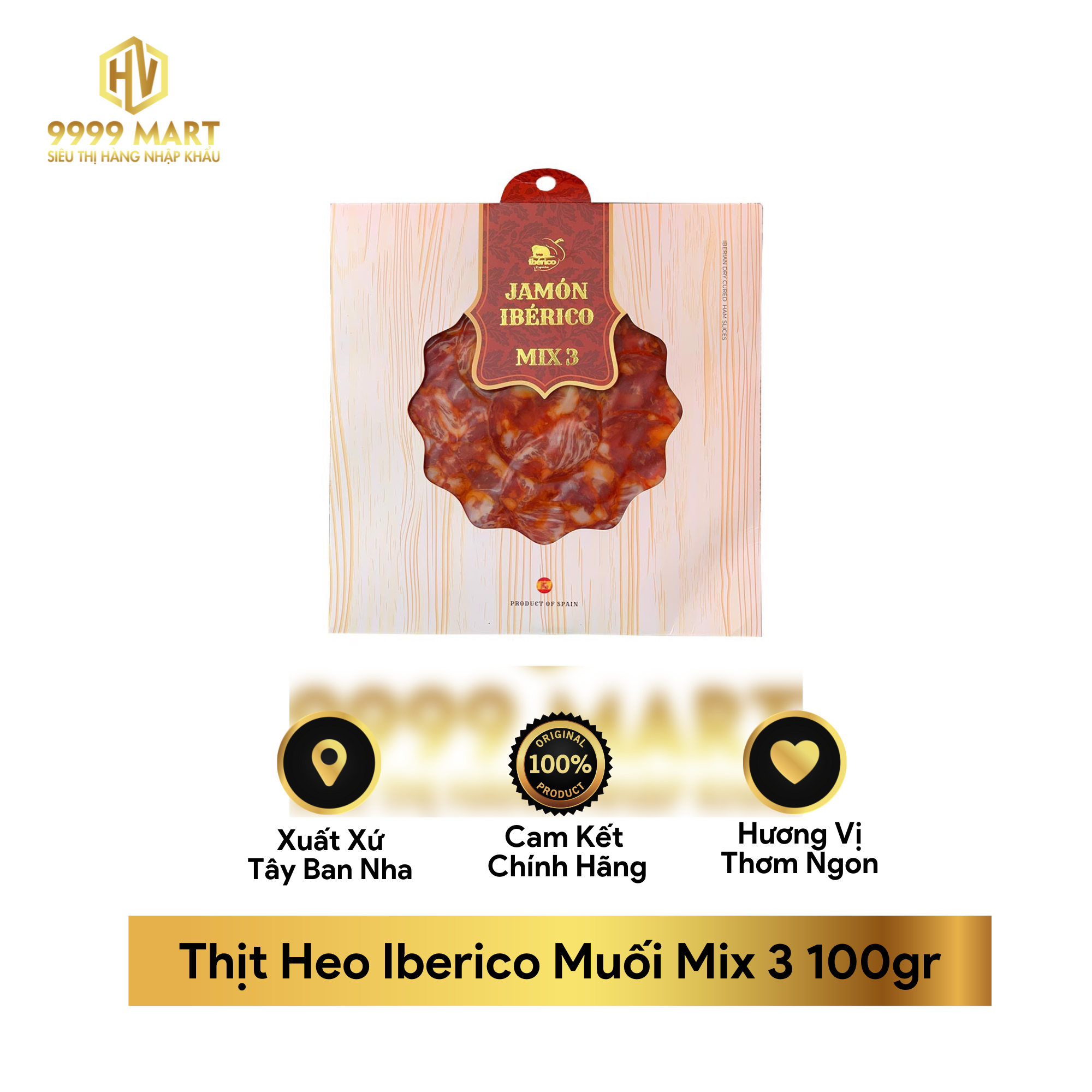 Thịt Heo Iberico Muối Mix 3 100gr