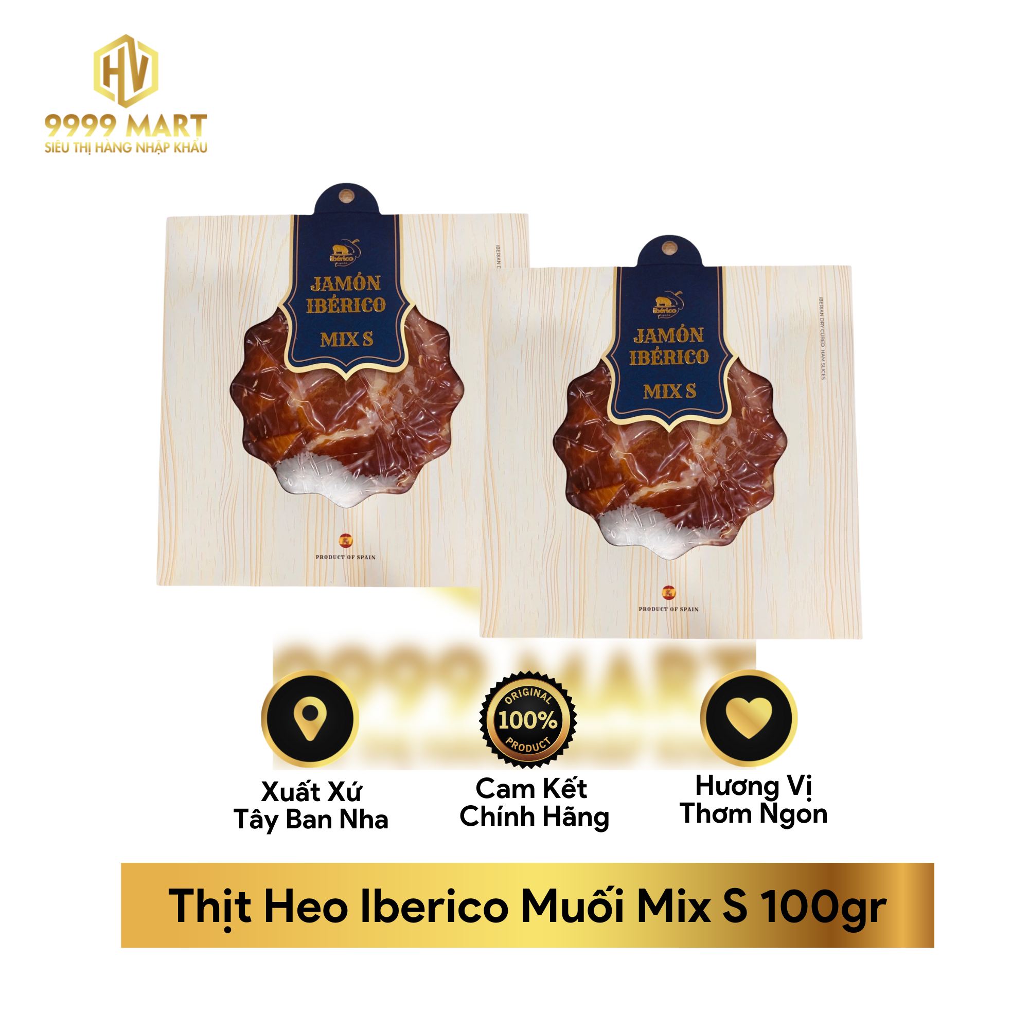 Thịt Heo Iberico Muối Mix S 100gr