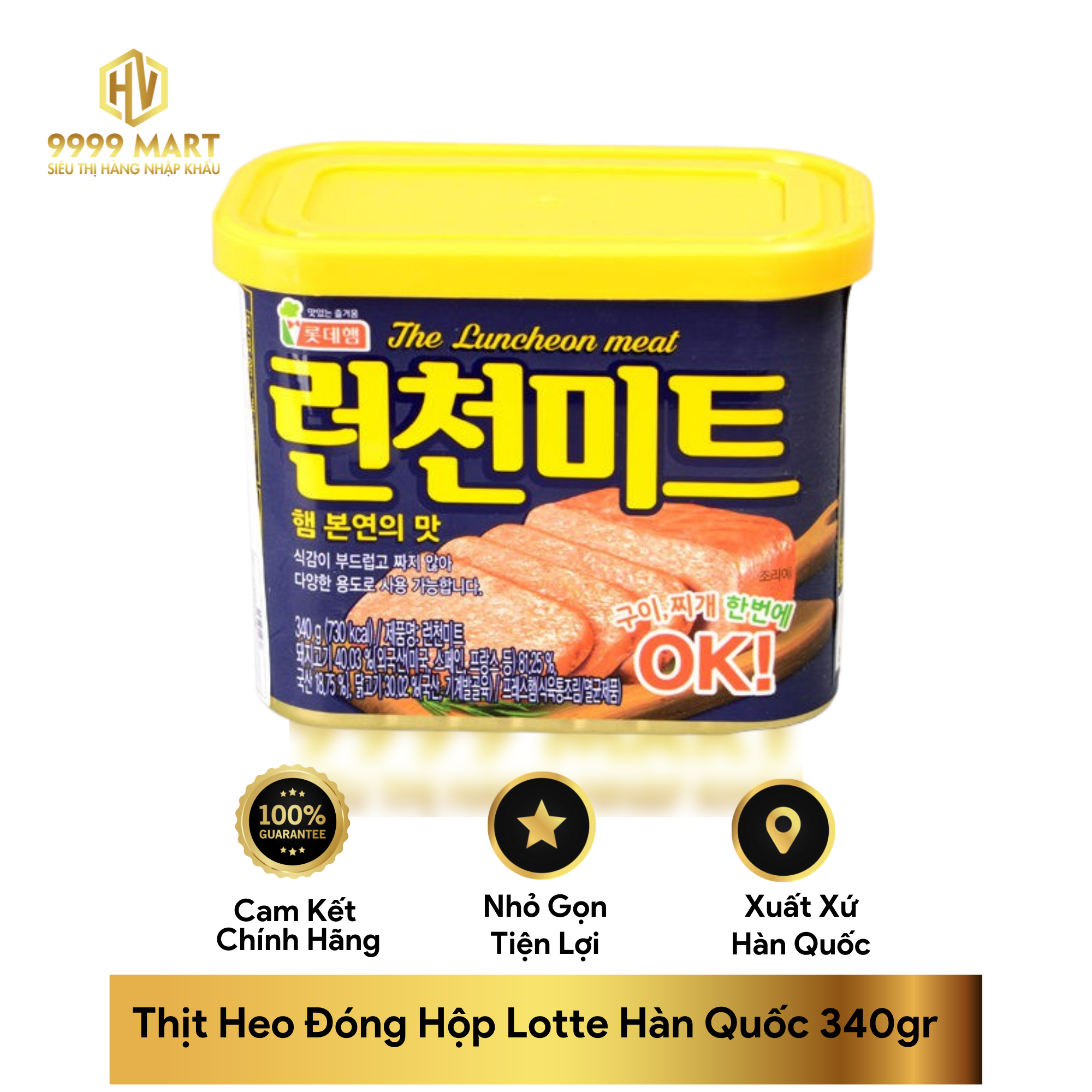 Thịt Heo Đóng Hộp Lotte Hàn Quốc 340gr