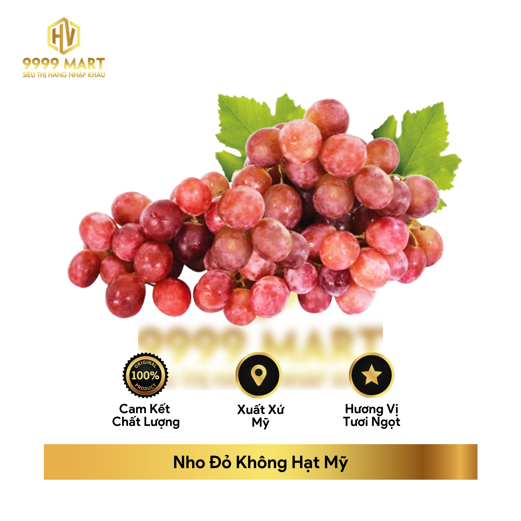 Nho Đỏ Không Hạt Mỹ