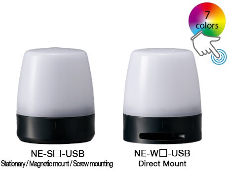 Đèn Hiệu Tín Hiệu Patlite Nhiều Màu Được Điều Khiển Bằng USB NE-USB