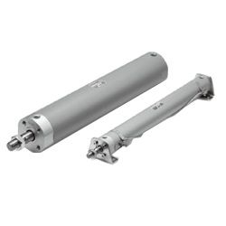 Xy Lanh Khí Tiêu Chuẩn Tác Động Kép / Thanh Đơn Sê-ri CG1 Air Hydro Type - SMC