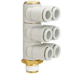 Khuỷu Tay Nam Đa Năng Ba Nhánh KQ2ZT - SMC
