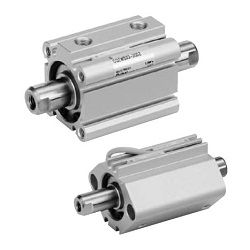 Xy Lanh Nhỏ Gọn, Loại Tiêu Chuẩn, Tác Động Kép, Thanh Đôi Sê-ri CQ2W - SMC