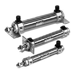 Xi Lanh Khí Có Khóa Cuối, Sê-ri CBM2 - SMC