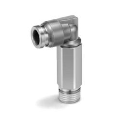 Khuỷu Tay Nam Mở Rộng KQB2W Đầu Nối Một Chạm Bằng Kim Loại Sê-ri KQB - SMC