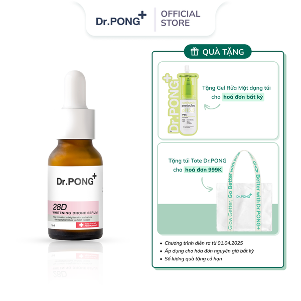 Serum trắng da, mờ thâm mụn Dr.PONG 28D Whitening Drone 16ml