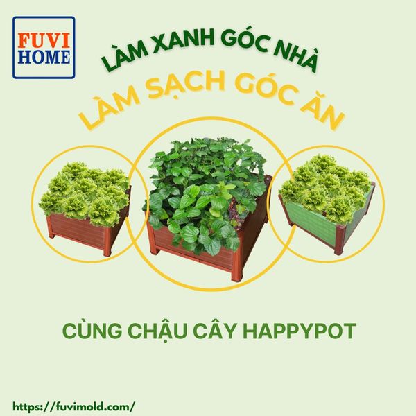  CHẬU CÂY LẮP RÁP HAPPYPOT 60x60 - HAPPYPOT MODULAR PLANTER 