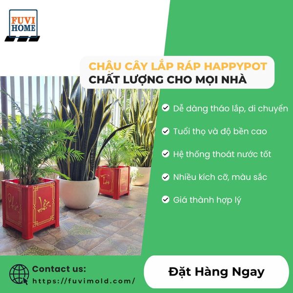  CHẬU CÂY LẮP RÁP HAPPYPOT 30x30  -  HAPPYPOT MODULAR PLANTER 