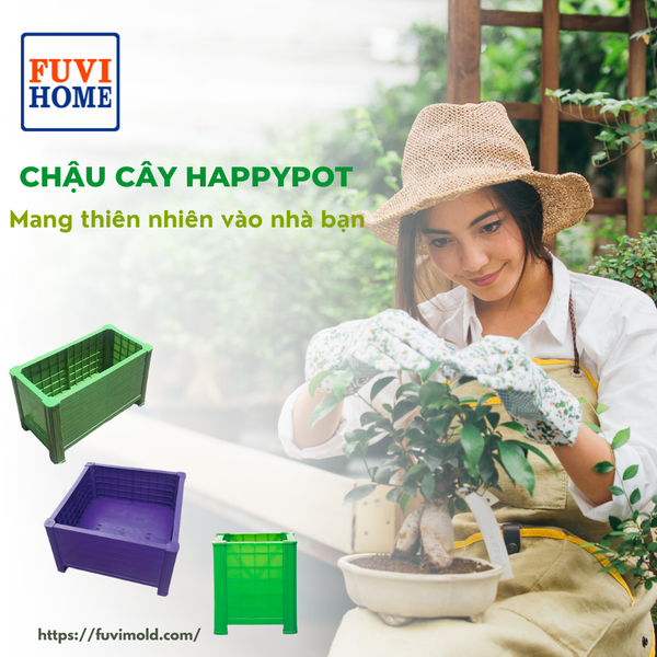  CHẬU CÂY LẮP RÁP HAPPYPOT 60x60 - HAPPYPOT MODULAR PLANTER 