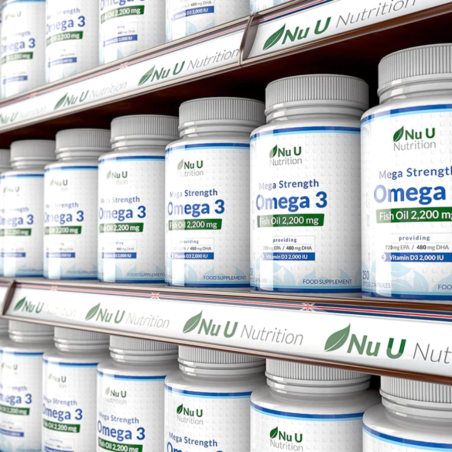 Nu U Nutrition Mega Strength Omega 3 & Vitamin D3 250 Viên