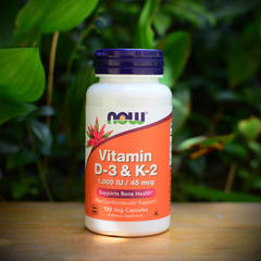 Now Vitamin D3 K2 1.000IU/45mcg 120 Viên | 120 Servings