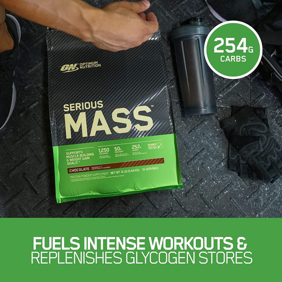 Optimum Nutrition Serious Mass 12LBS (5.4KG | 16 Servings)