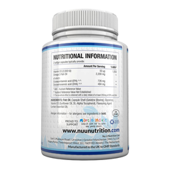 Nu U Nutrition Mega Strength Omega 3 & Vitamin D3 250 Viên