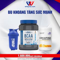 Combo BCAA Amino Hydrate 1.4kg + Creatine 500gr + Bình Lắc Applied