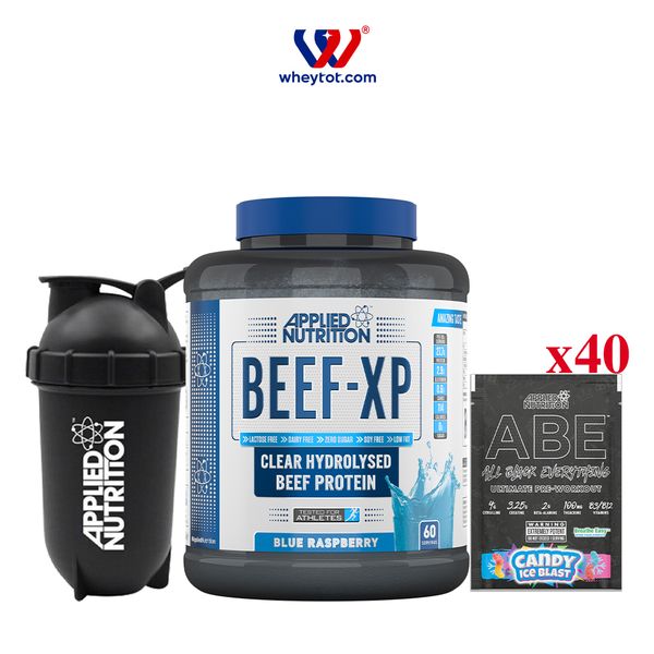 Combo Beef XP 1.8KG + 40 Sample ABE + Bình Lắc Applied