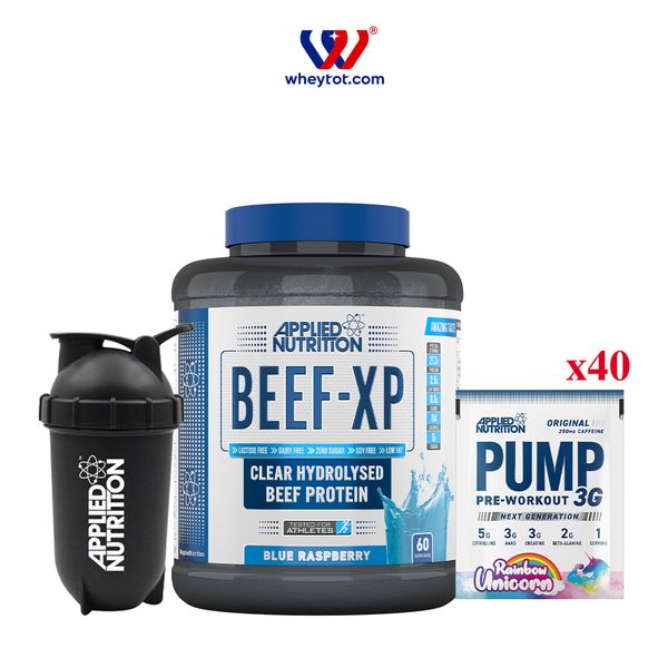 Combo Beef XP 1.8KG + 40 Sample Pump + Bình Lắc Applied