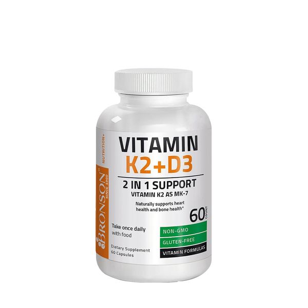 Bronson Vitamin K2 MK-7 + Vitamin D3 | 60 Viên