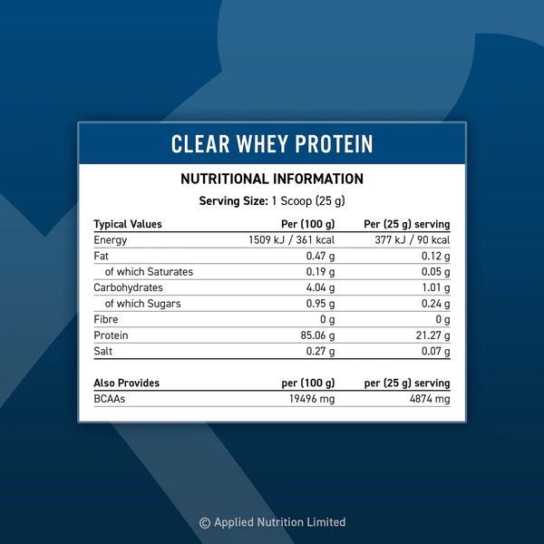Applied Nutrition Clear Whey Protein 425G (17 Servings)