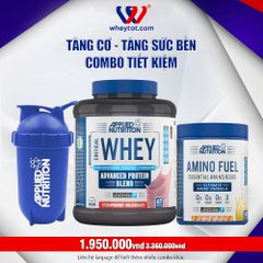 Combo Critical Whey 2kg + EAA Amino Fuel 390gr + Bình Lắc Applied