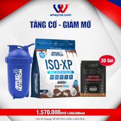 Combo Iso XP 1kg + 20 Sample Shred X + Bình Lắc Applied