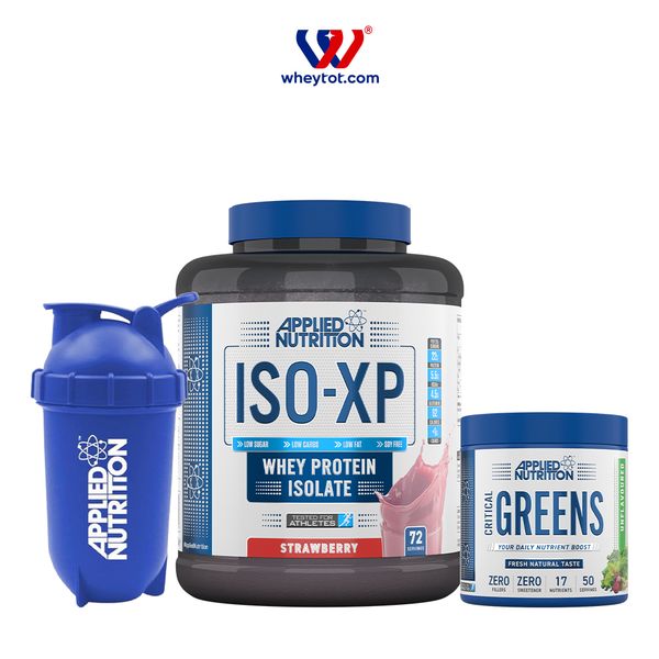 Combo Iso XP 1.8KG + Critical Greens 250G + Bình Lắc Applied