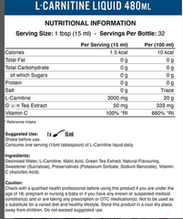 Applied Nutrition L Carnitine 3000 480ML (32 Servings) lỗi vận chuyển