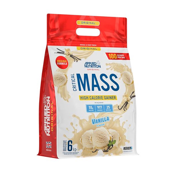 (2 Quà tặng hấp dẫn) Applied Nutrition Critical Mass Original 6KG (25 Servings)