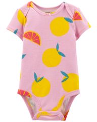 Bodysuit Liền Quần Bé Gái Màu Tím Hình Trái Cây Carter's 0-24M