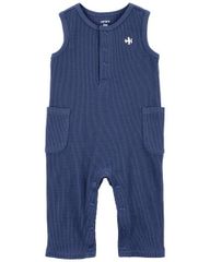 Bodysuit Liền Quần Dài Bé Trai Màu Xanh Tím Carter's 0-24M