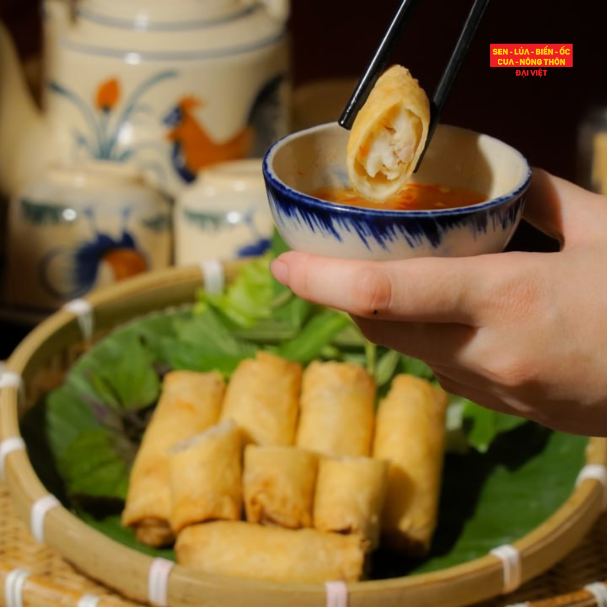  Grilled Ground Pork With Fresh Noodle And Vegetable - Chả Giò Thập Cẩm 