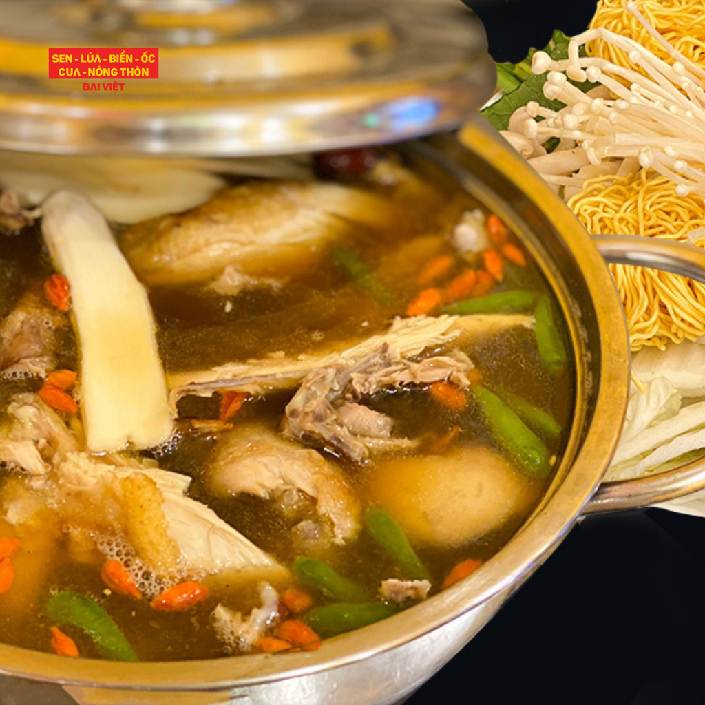 Bantam Chicken Hotpot With Hot Green Chili - Lẩu Gà Tre Tiềm Ớt Hiểm