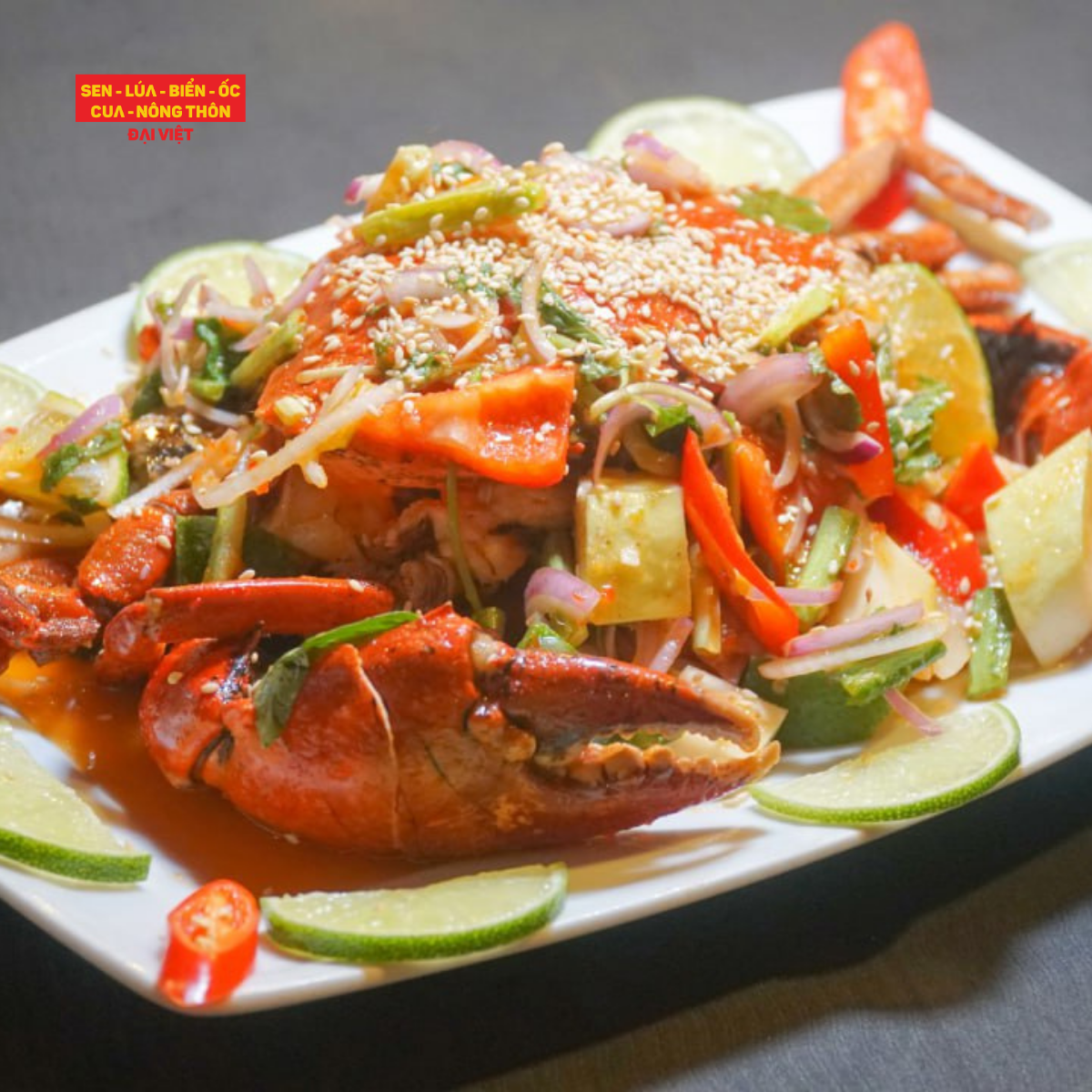  Pan-fried Ca Mau Crab With Thai Sauce - Cua Cà Mau Sốt Thái (Giá tính theo 1 con 300 gram) 