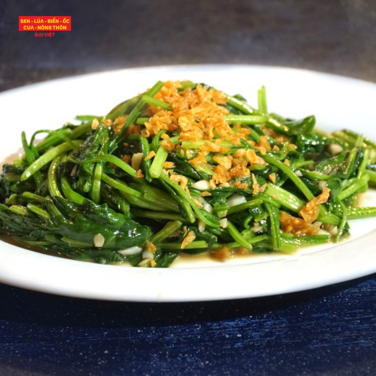  Stir-fried Spinach With Garlic - Cải Bó Xôi Xào Tỏi 