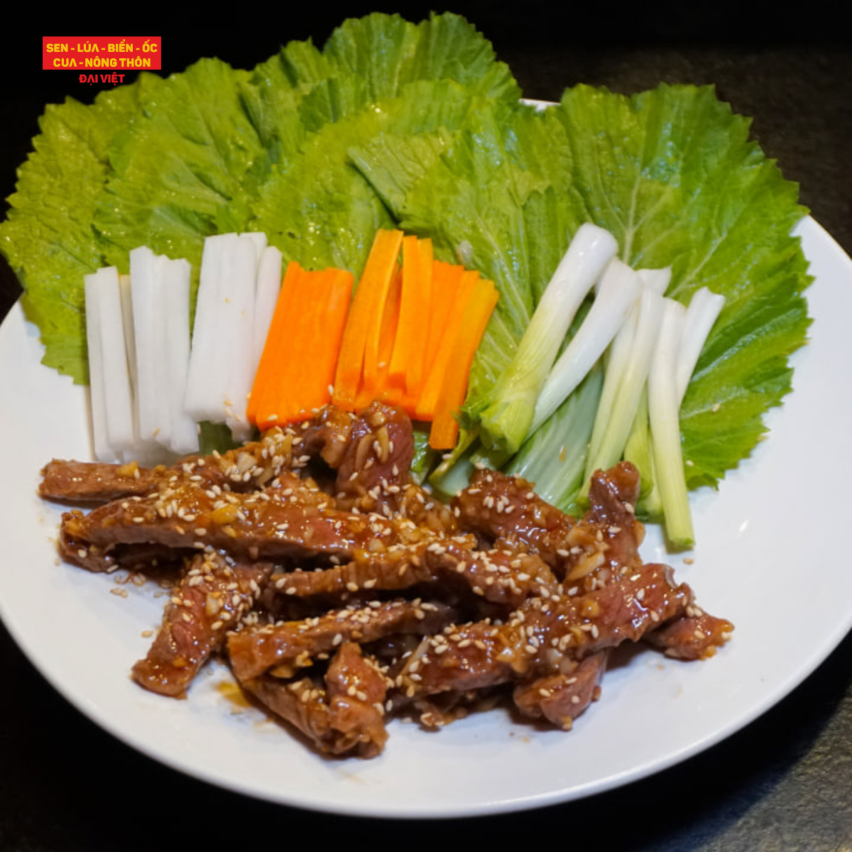  Rolled Beef With Mustard Greens (5 Rolls) - Bò Cuộn Cải Bẹ Xanh (5 cuốn) 