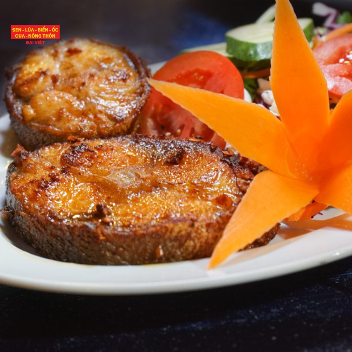 Pan-fried Cobia With Salt & Chilli & Garlic - Cá Bóp Chiên Muối Ớt Tỏi
