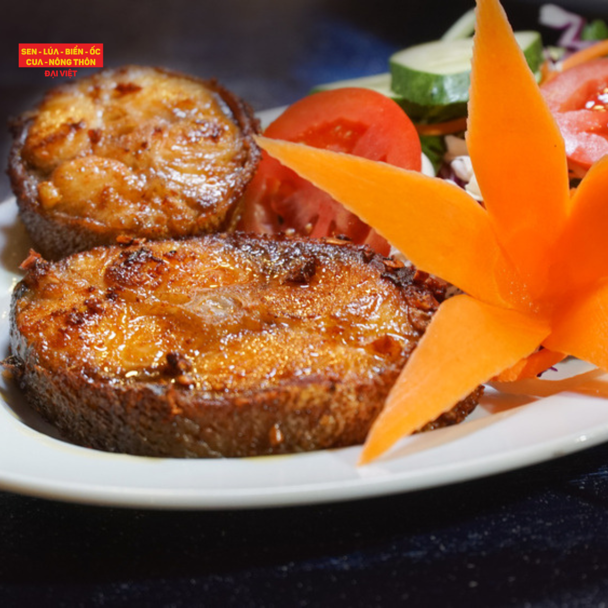  Pan-fried Cobia With Salt & Chilli & Garlic - Cá Bóp Chiên Muối Ớt Tỏi 