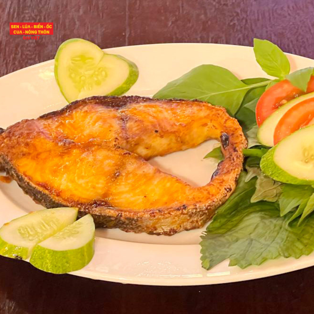  Grilled Cobia With Salt & Chilli - Cá Bóp Nướng Muối Ớt 