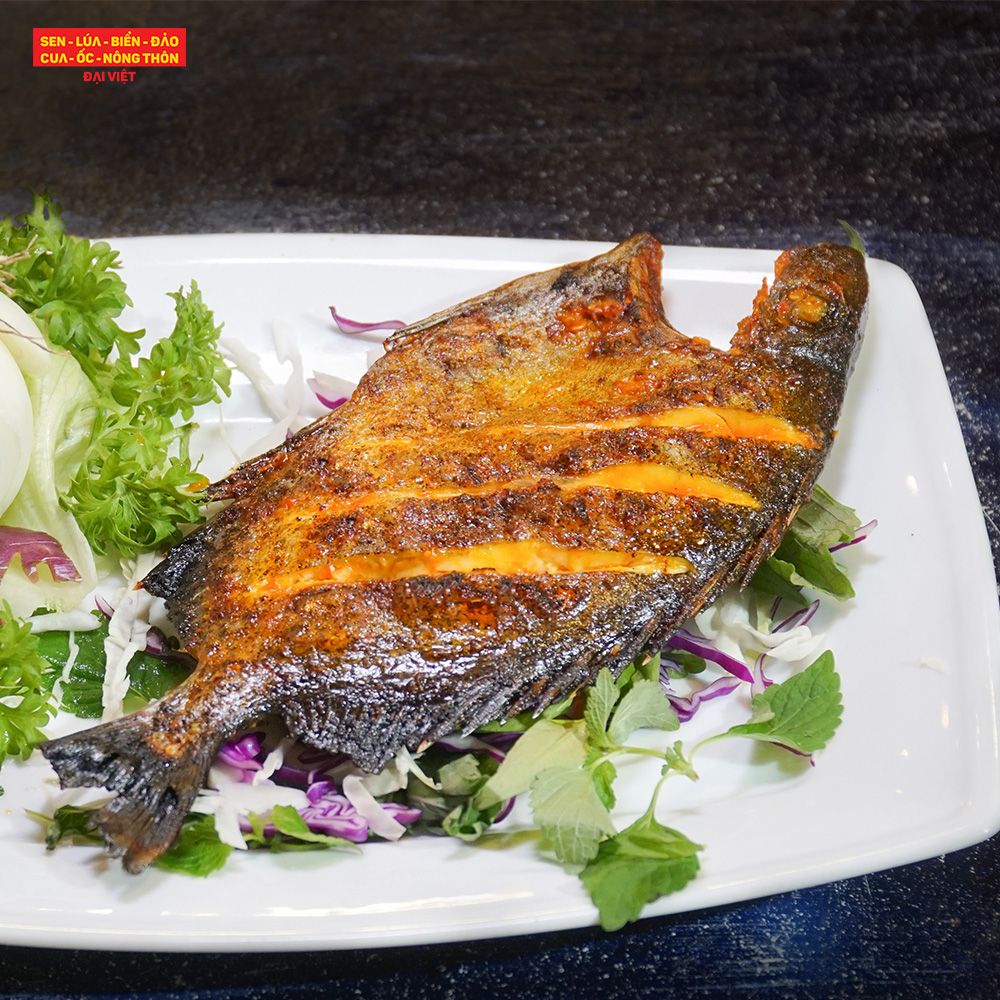  Grilled Rabbitfish With Salt And Chili - Cá dìa bông nướng muối ớt 